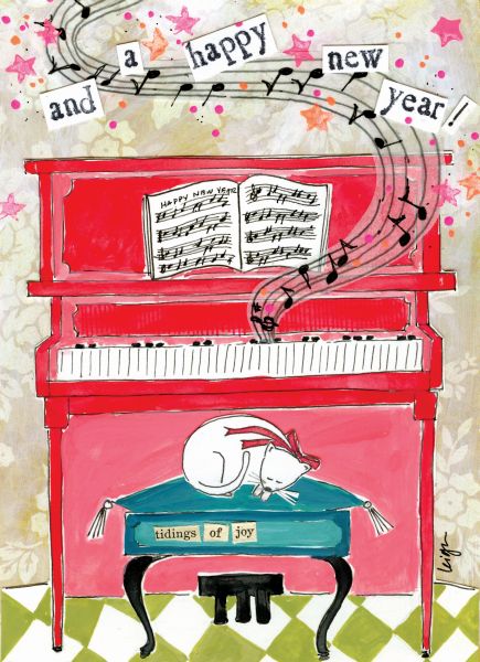 [CG-XC-PT024] Card-Piano New Year