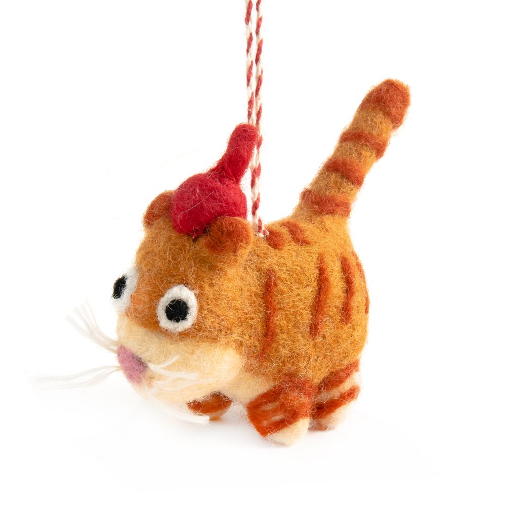 [GI-XD-DCA002] Decoration-Felt Cat Ginger