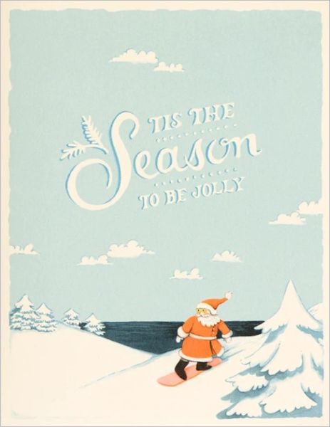 [JJ-XC-023] Card-Snowboarding Santa