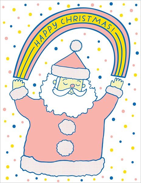 [GT-XC-341] Card-Rainbow Santa