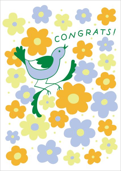 [GT-C-CG362] Card-Bird Congrats
