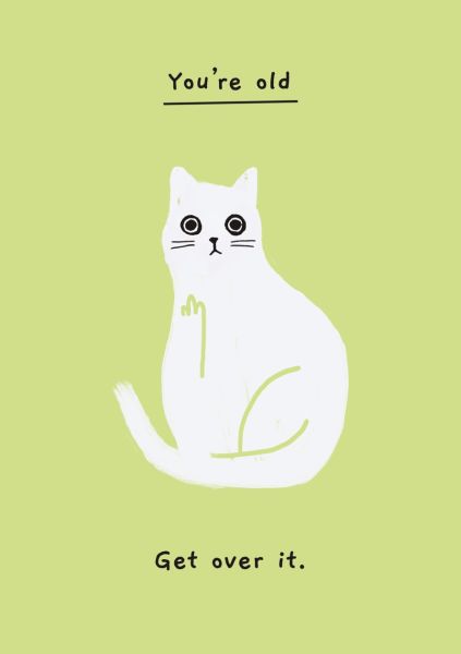 [OD-C-KTC8816] Card-You're Old Get Over It