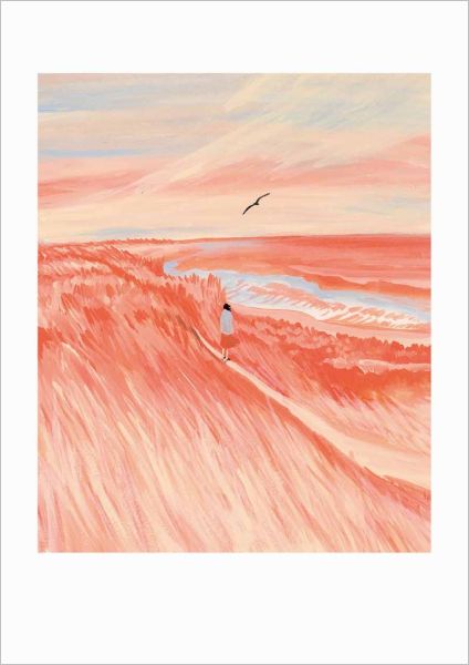 [OD-C-LW7886] Card-Red Grass Fields