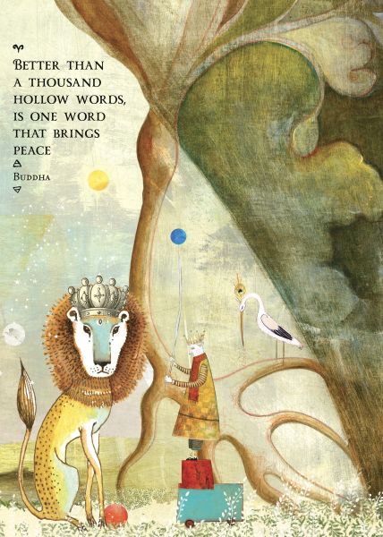 [SB-C-529] Card-Lion's Buddha