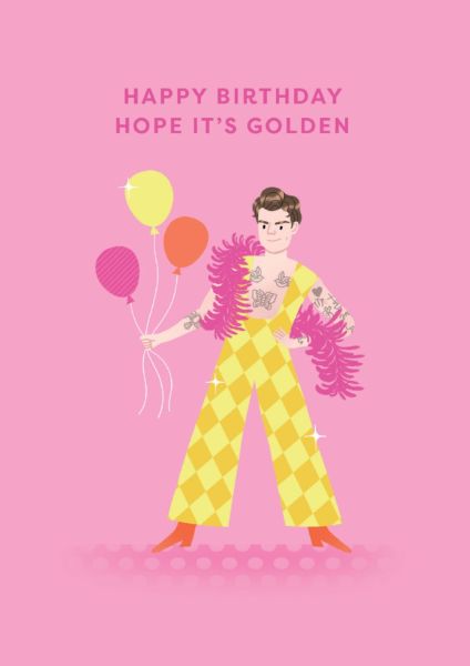 [OD-C-OD8896] Embossed Card-Harry Styles Birthday