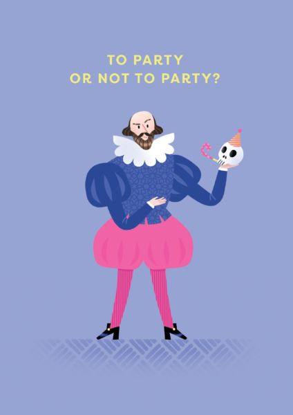 [OD-C-OD8901] Embossed Card-Shakespeare to Party