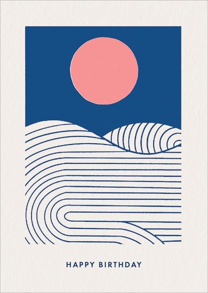 [OD-C-MTW6674] Card-Sun and Sea Birthday
