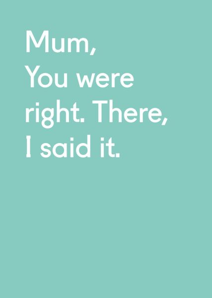 [OD-C-TP8547] Card-Mum You Were Right