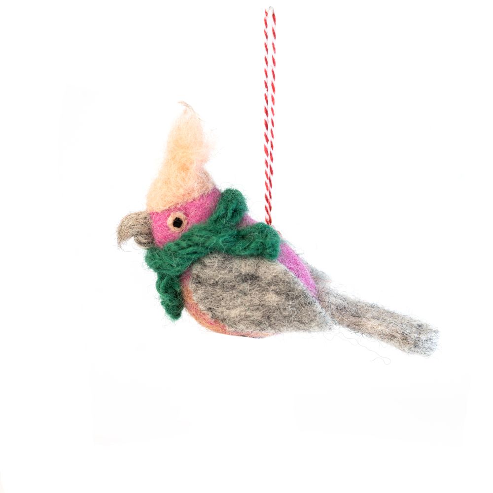 [GI-XD-DAUB003] Charity Decoration-Felt Pink Galah Gerry