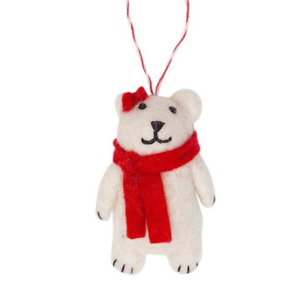 [GI-XD-DBR001] Decoration-Felt Bear White