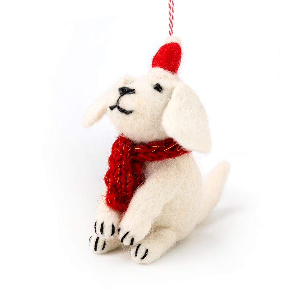 [GI-XD-DDG005] Charity Decoration-Felt Dog Snowy