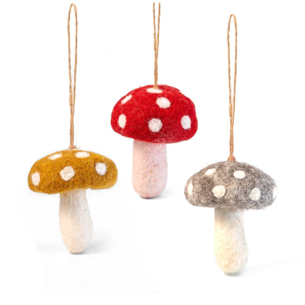 [GI-XD-SMR007] Charity Decoration Set-Felt Mushrooms