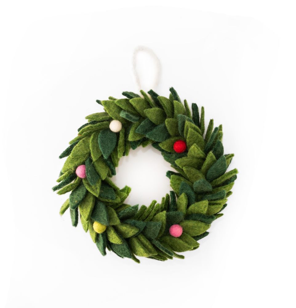 [GI-XD-WRS005] Charity Wreath Small-Felt Leaves and Balls