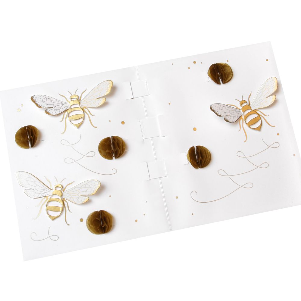 [UP-C-APD-105] 3D Pop-up Card-Bees Knees