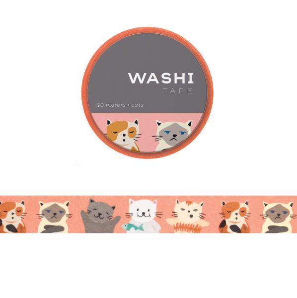 [GO-SS-WT037] Washi Tape-Cats