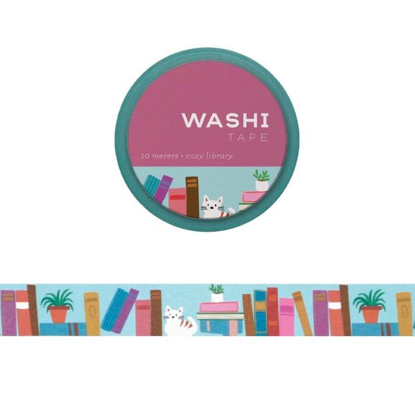 [GO-SS-WT120] Washi Tape-Cozy Library