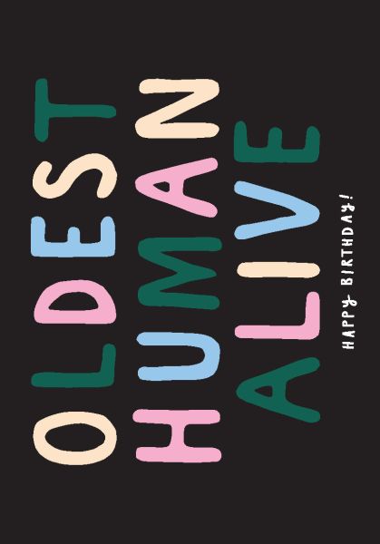 [BB-C-0174] Card-Oldest Human Alive