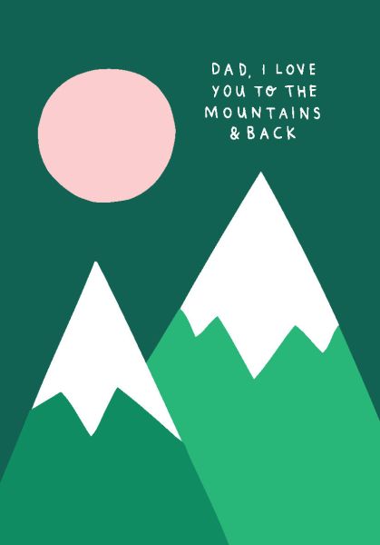 [BB-CFD-0679] Card-Father's Day Mountains