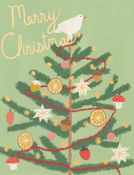 [RC-XC-PUG2841] Foil Card-Christmas Spice Tree