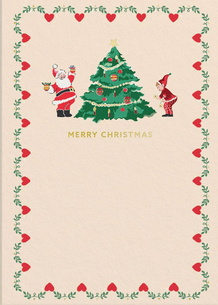 [CK-XC-9703] Foil Card-Merry Christmas Santa