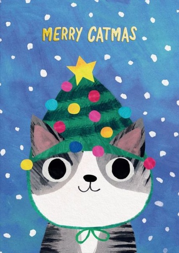 [OD-XC-ARZ12897] Foil Card-Tree Hat Kitty