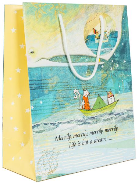 [SB-W-WBL003] Gift Bag Large-Merrily