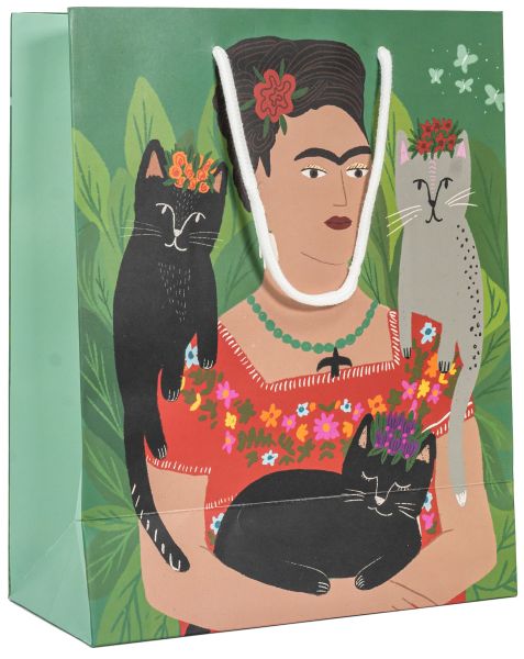 [NG-WBL-C003] Gift Bag Large-Frida and Her Catlo's