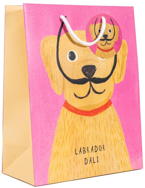 [NG-WBL-D003] Gift Bag Large-Labrador Dali