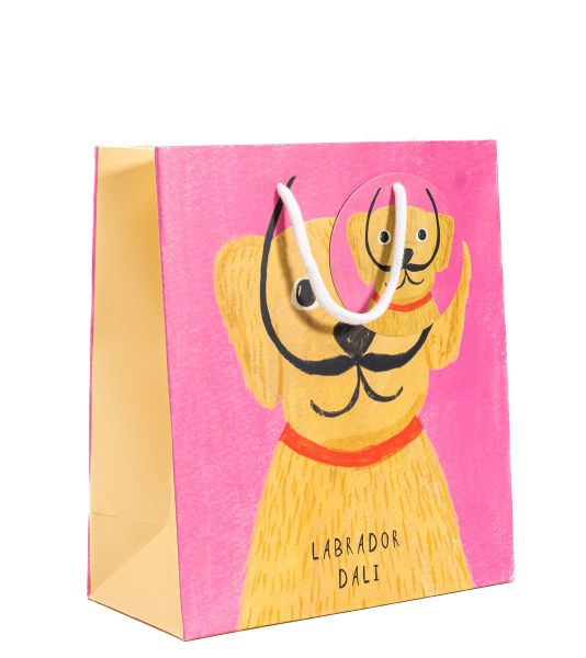[NG-WBM-D003] Gift Bag Medium-Labrador Dali