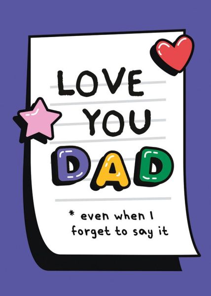 [OD-CFD-OD8677] Card-Love You Dad Fridge Note