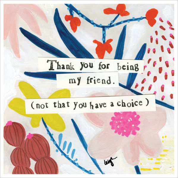[CG-C-SQ039] Card-Being My Friend