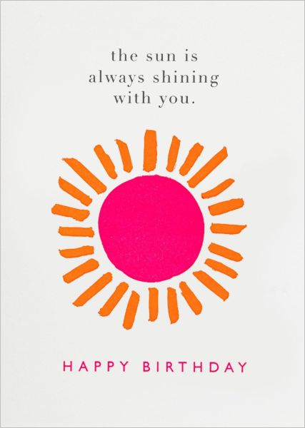 [AV-C-QP692] Card-Birthday Sunshine