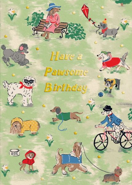 [CK-C-11500] Cath Kidston Card-Birthday Park Dogs