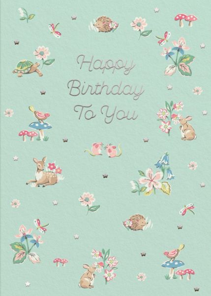 [CK-C-11506] Card-Birthday Woodland Creatures