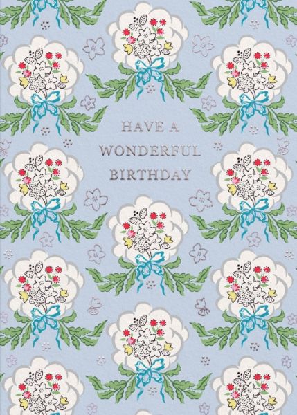 [CK-C-11513] Card-Birthday Posy Blue