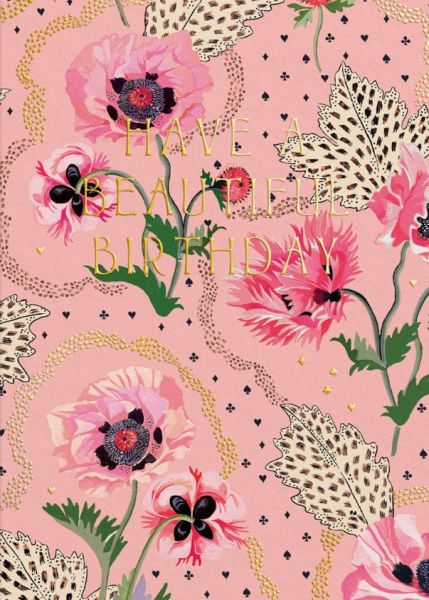 [CK-C-11514] Cath Kidston Card-Birthday Beautiful Poppies