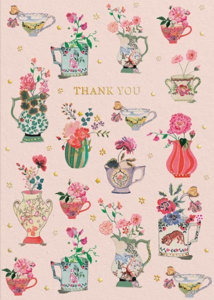[CK-C-11523] Card-Thank You Vases