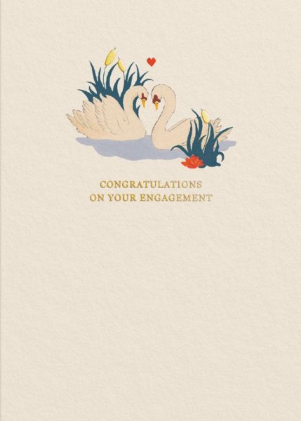 [CK-C-11526] Cath Kidston Card-Swans Engagement