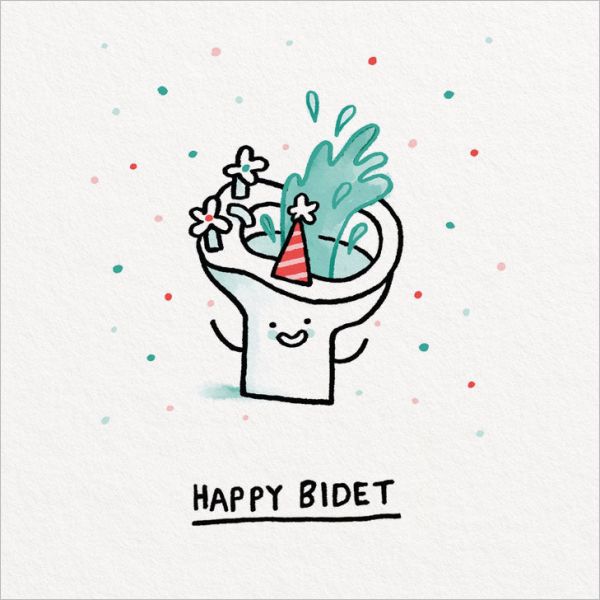 [OD-C-GE11684-SQ] Card-Happy Bidet