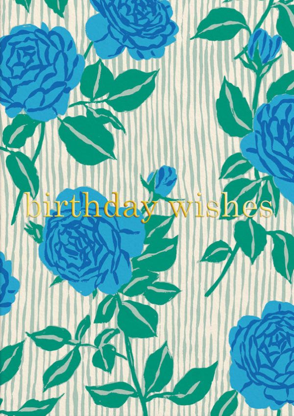 [OD-C-ET9278] Foil Card-Birthday Wishes