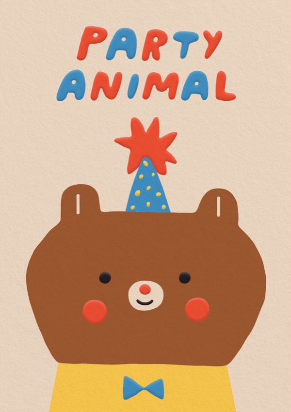 [OD-C-SU10452] Card-Party Animal