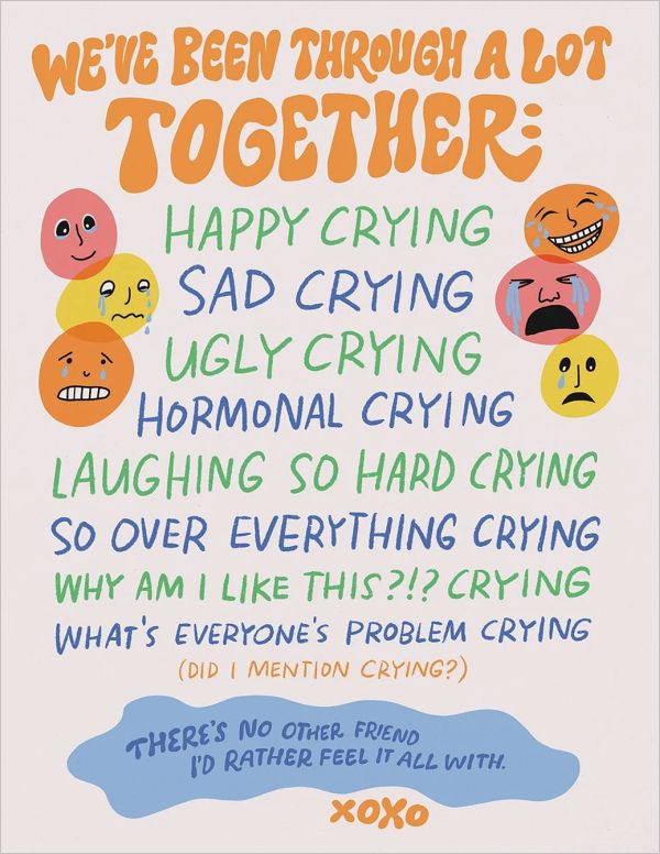 [EM-C-03004] Card-Happy Crying