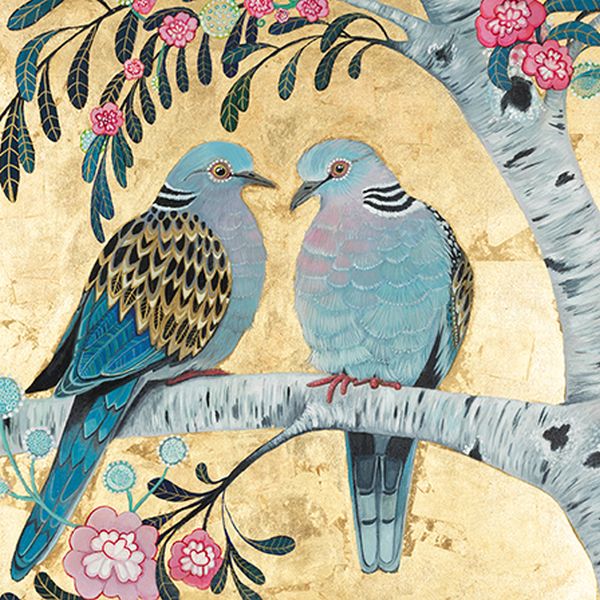 [GB-C-NH0008] Card-Turtle Doves