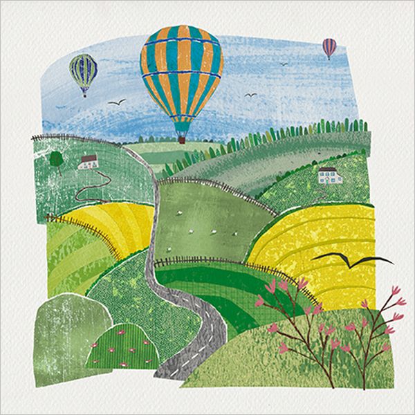 [AL-NH0009] Card-Over the Rolling Hills