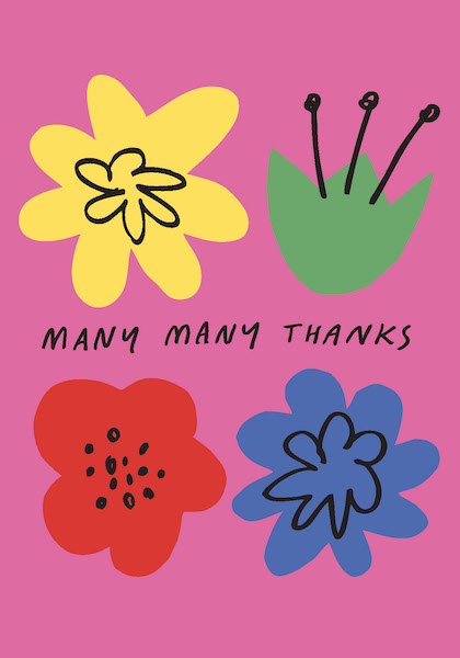 [BB-C-0231] Card-Flower Thanks