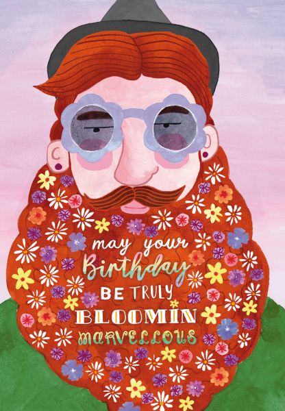 [RD-C-BD074] Card-Beard Birthday