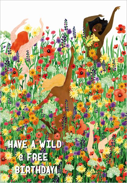 [RD-C-BD080] Card-Wild Birthday Flowerfield
