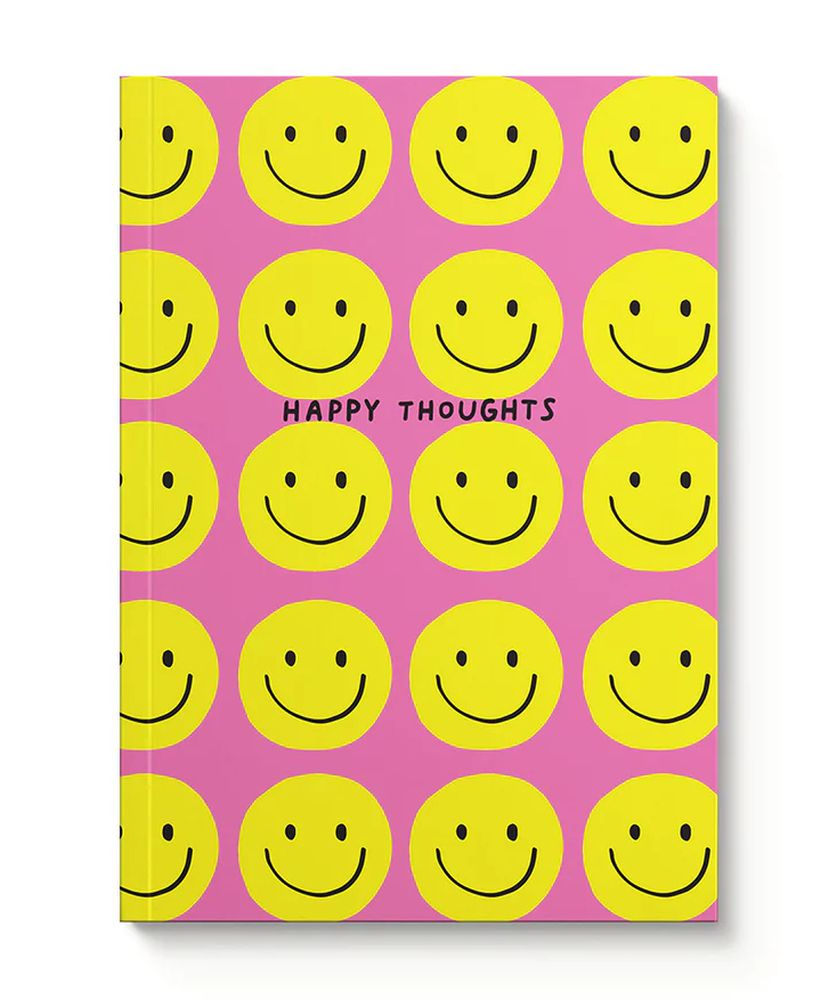 [OD-SN-OD-3-A5-510409] A5 Smooth Soft Cover Notebook-Happy Thoughts 