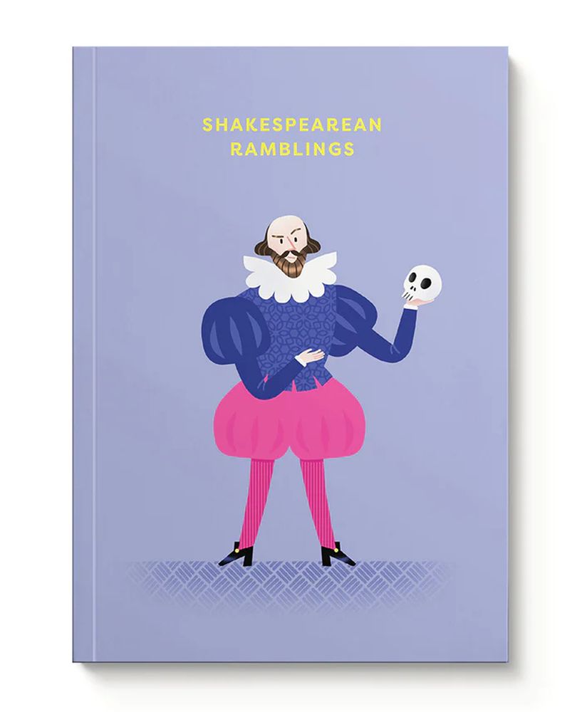 [OD-SN-OD-3-A5-11881] A5 Smooth Soft Cover Notebook-Shakespeare 