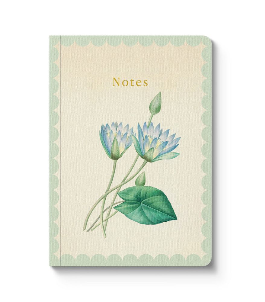 [OD-SN-KA-5-A6-612226] Kaleido A6 Textured Soft Cover Notebook-Nymphaea-Caerulea